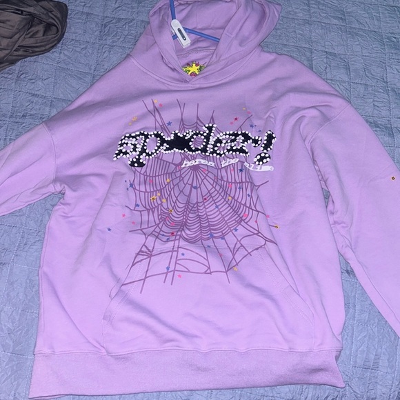 Sp5der Açaí Hoodie 'Purple' - Picture 1 of 5
